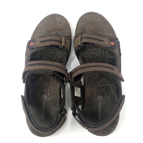 MERRELL Sandspur Oak Sport Sandal Mens Size 13 Dark Earth Brown Outdoors Hiking - Picture 5 of 12